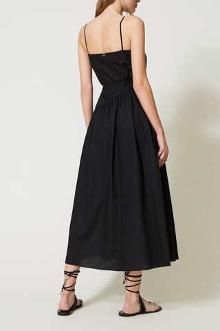 Vestido midi - Negro