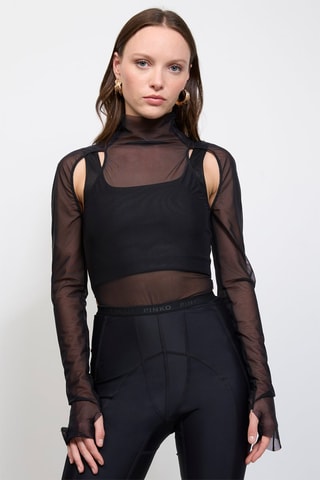 Body en tulle - Noir