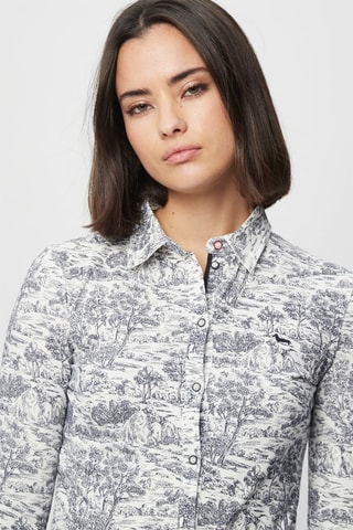 Blouse Ecru en Antraciet- Harmont & Blaine