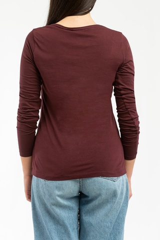 T-shirt Bordeauxrood