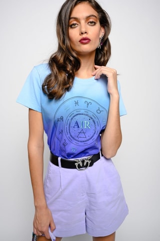 Short en lin - Mauve