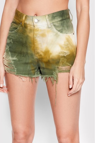 Short en jean - Vert