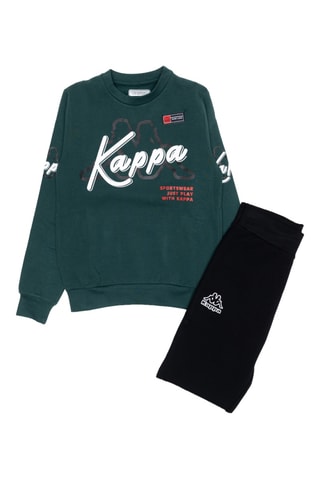 Ensemble sweat et jogging - Vert sapin et noir