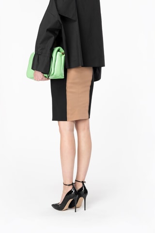 Jupe fourreau - Noir et nude