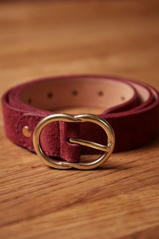 Nubuck Riem Helene - Bordeauxrood