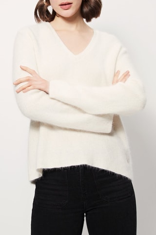 Maglia in angora Murmura - Bianco