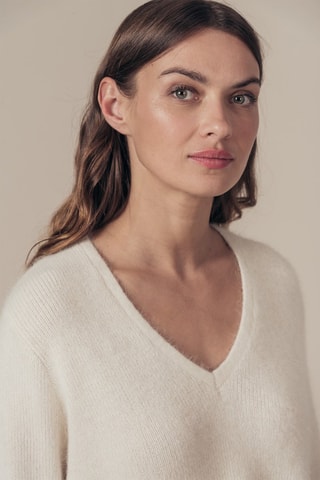 Maglia in angora Murmura - Bianco