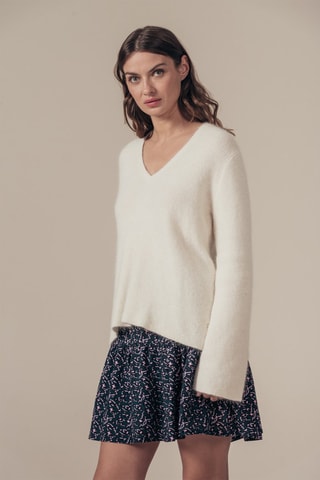 Maglia in angora Murmura - Bianco