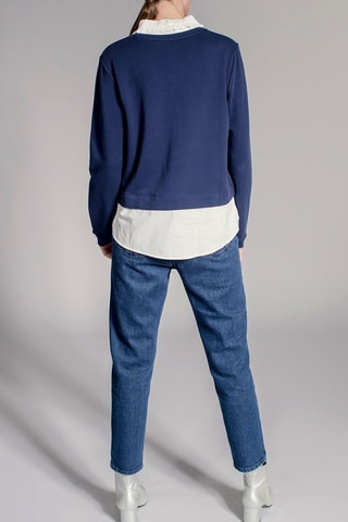 Trui Simon Marineblauw en Wit