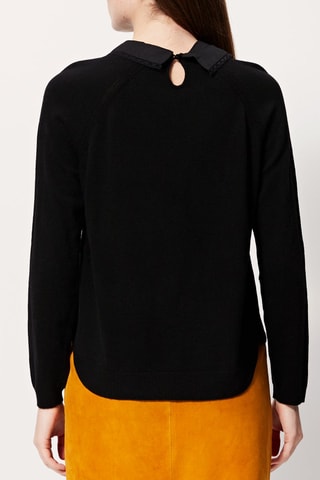 Wollen en Kasjmier Vest Menphis - Zwart