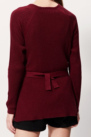 Wollen en Kasjmier Vest Minesota - Bordeauxrood