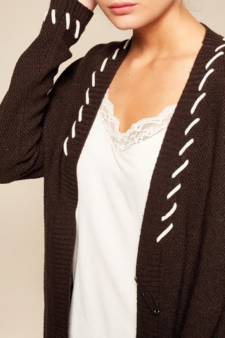 Wollen en Kasjmier Vest Kaki