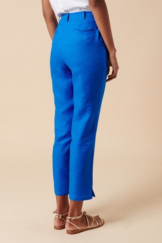 Linnen Broek - 
Blauw