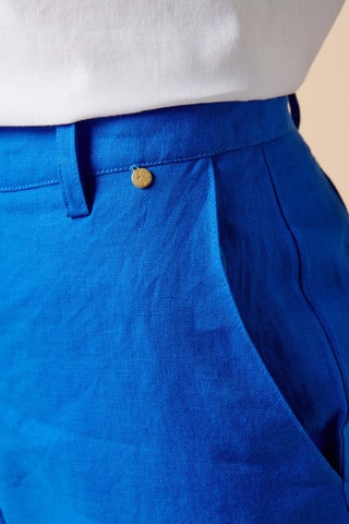 Linnen Broek - 
Blauw