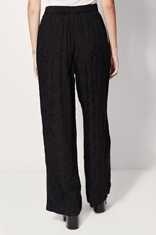 Broek Hoge Taille Wide Legs Pimpante - Zwart