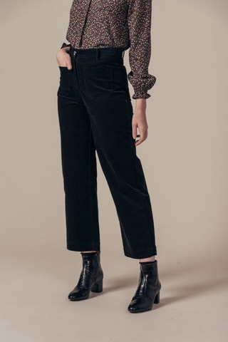 Broek Hoge Taille Wide Legs Peterson - Zwart