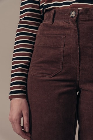 Broek Hoge Taille Wide Legs Peterson - Bruin