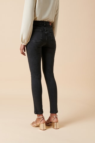 Biologisch Katoenen Rechte Jeans 
Zwart