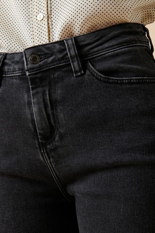 Biologisch Katoenen Rechte Jeans 
Zwart