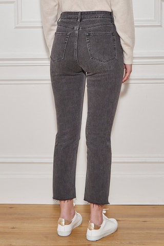 7/8 Jeans Hoge Taille Pienda - Donkergrijs