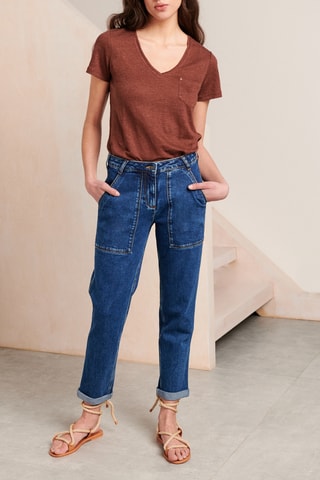 Rechte Jeans - 
Blauw