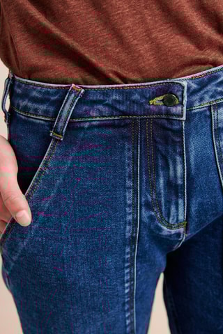 Rechte Jeans - 
Blauw