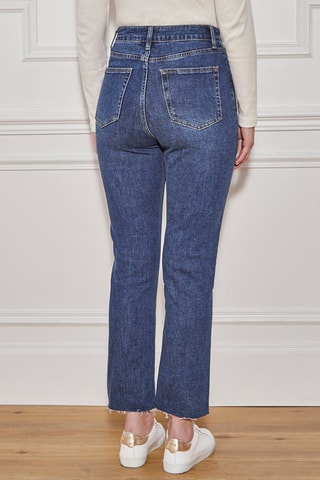 7/8 Jeans Hoge Taille Pienda - Marineblauw