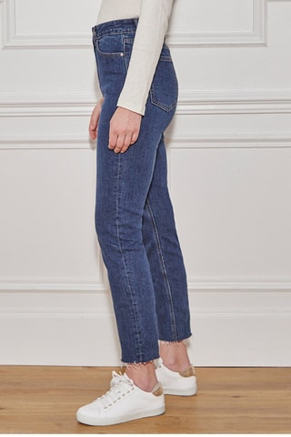 7/8 Jeans Hoge Taille Pienda - Marineblauw