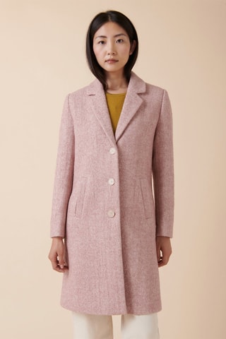 Wollen Jas Laurent - Roze