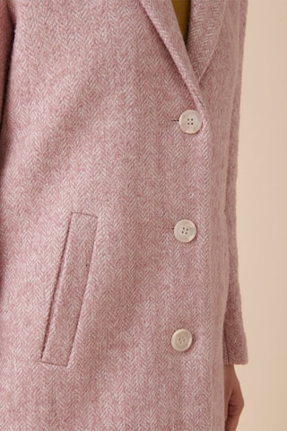 Wollen Jas Laurent - Roze