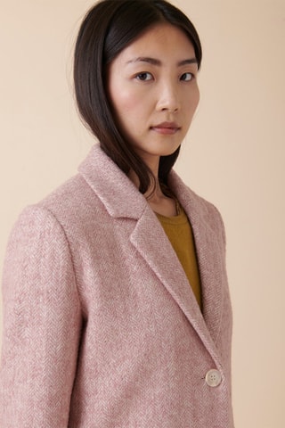 Wollen Jas Laurent - Roze