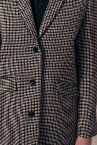 Wollen Jas Lorela Bruin en Taupe