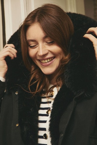 Parka met Capuchon Lorraine - Zwart