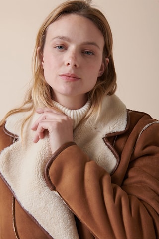 Veste réversible Virunga - Camel et écru