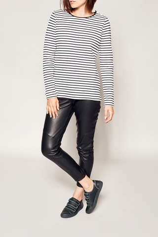 Top Marineblauw en Crèmekleurig