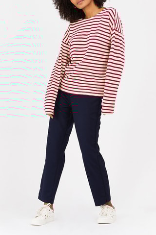 Top - Beige e bordeaux