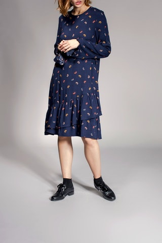 Rechte Jurk Rythme Marineblauw