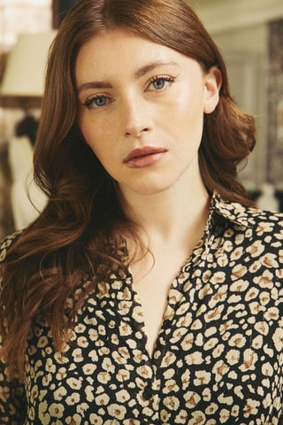 Blouse-jurk Roxie - Zwart en Beige