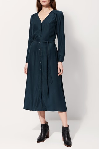 Blouse-jurk Redland Pauwblauw