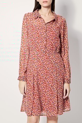 Skaterkjurk Regale Rood en Beige