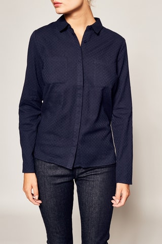 Asymmetrische Blouse Marineblauw