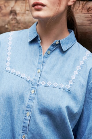 Blouse - 
Blauw