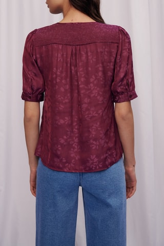 Blouse - 
Bordeauxrood