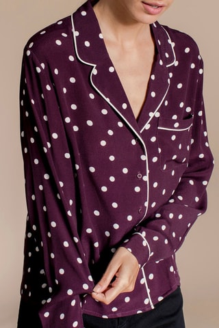 Blouse Clindoeil Bordeauxrood