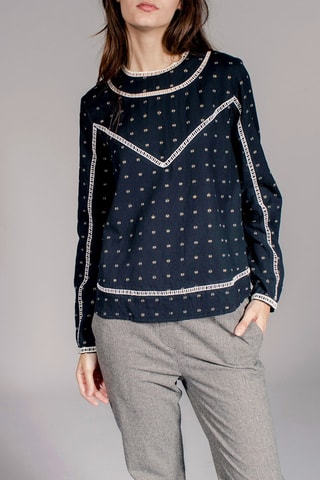 Top Ferveur Marineblauw