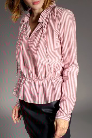 Top Frisson Roze en Ecru