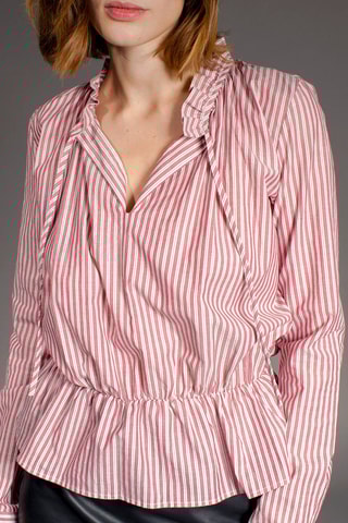 Top Frisson Roze en Ecru