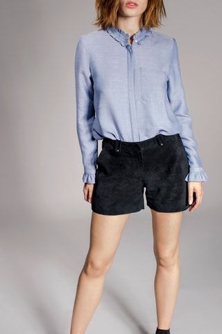 Geitenleren Short Ikito Zwart