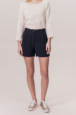 Short van Bamboevezels Hoge Taille Imalaya - Zwart