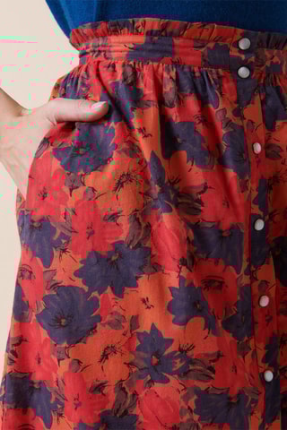 Midirok Hoge Taille Jijina - Rood